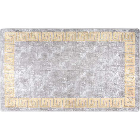 Maison Exclusive - Teppich Waschbar Grau 120x180 cm (1/5)