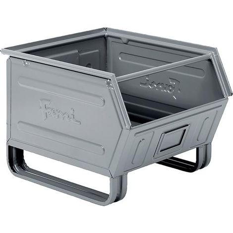 STAHLBEHÄLTERmm B=450 T=520 H=390 Gr. 5P4 Grau Ral7000