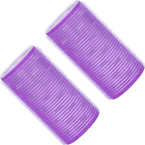 Lot de 2 bigoudis auto-agrippants pour réaliser soi-même des coiffures bouclées. (1/5)