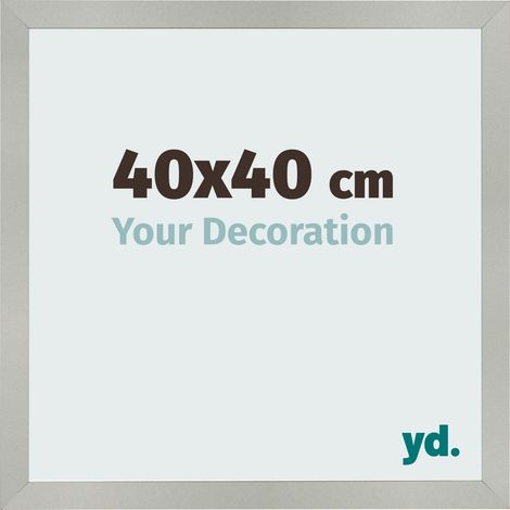 yd. - Cadre photo 40x40 - Argent Mat - MDF - Bologna (1/5)