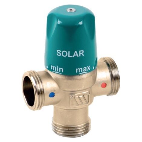 Watts – Mitigeur thermostatique 1" mâle MMV-S – Réduction température eau chaude – Accessoire plomberie pour installations solaires (1/5)