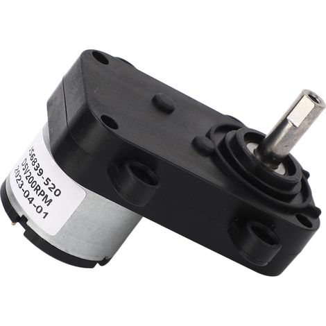 200 U/min Gleichstrom-Getriebemotor mit Untersetzung, geräuscharm, selbsthemmend, Schneckengetriebemotor, 5 V DC (1/5)
