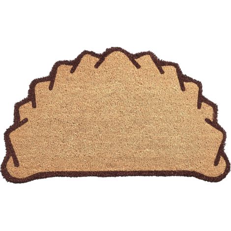 Doormat Natural Coir with Anti-Slip Bottom 45 x 75 cm Anti Slip Decoration Dumpling Print Welcome Mat LAZI (1/5)