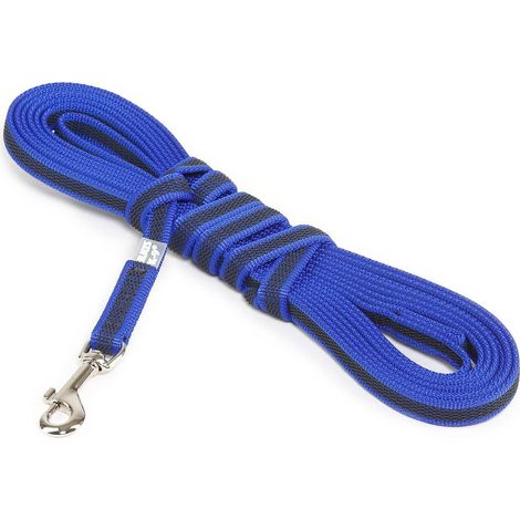 Julius-K9, Guinzaglio Color & Gray con manico, 14 mm x 5 m, blu (1/5)