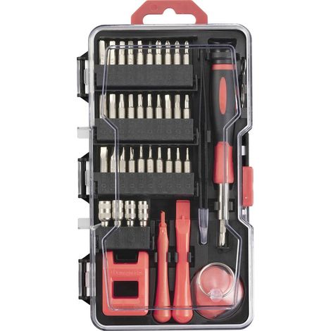 TOOLCRAFT TO-9610683 Kit di riparazione Tuttofare, Cellulare o smartphone con porta attrezzi 79 parti (1/5)