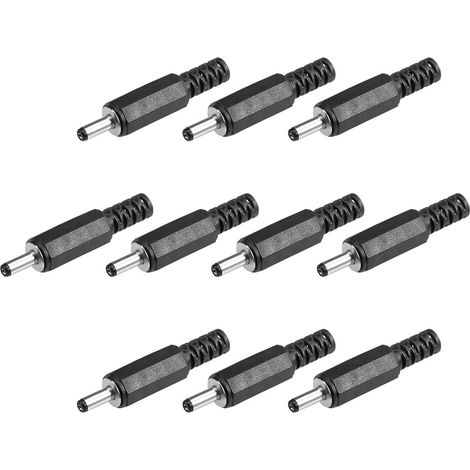 DC Mâle Connecteur 3.5mm x 1.1mm Puissance Câble Jack Adaptateur Noir (1/5)
