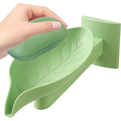 CCYKXA  Wall-mounted soap dish, soap holder, wall-mounted soap dish - No-drill shower soap dish, decorative soap tray for washers, bottles (1/5)