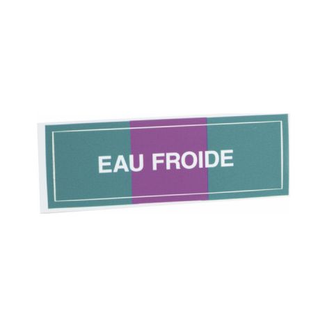 Étiquette souple adhésive eau froide (X 10) - DIFF