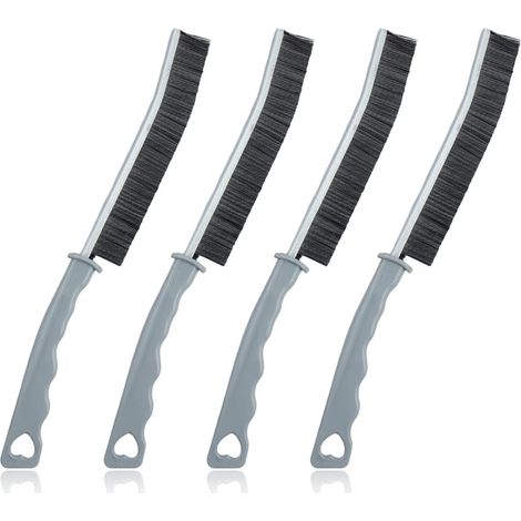 Set mit 4 Badezimmer-Reinigungsbürsten, Fugenreinigungsbürste mit hartem Stoffmuster, geeignet für die Reinigung von Badezimmern und Küchen.