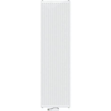 Henrad – Radiateur eau chaude acier vertical 2000 x 400 mm – 6 trous – Puissance 1440W – Chaleur douce et homogène