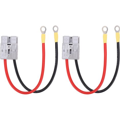 Câble de batterie à connexion rapide DC600V 50A, connecteur 10Awg pour voiture, camionnette, moto, camping-car et remorque (1/5)