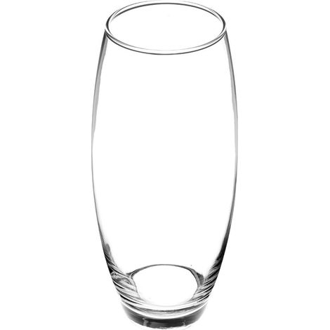 Transparente Blumenvase H26 - Oval