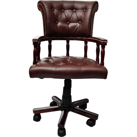 Swivel Office Chair Brown vidaXL (1/5)