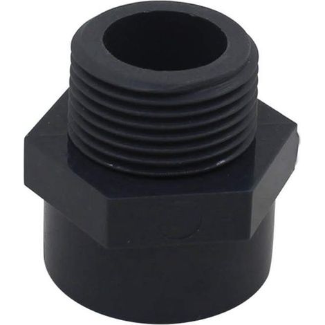 Perforatrice PVC JHUBERS 20/25/32/40/50/63/75/90/110 mm, filetage mâle PVC, raccord PVC, connecteur de tuyau, diamètre intérieur 32 mm (1/5)