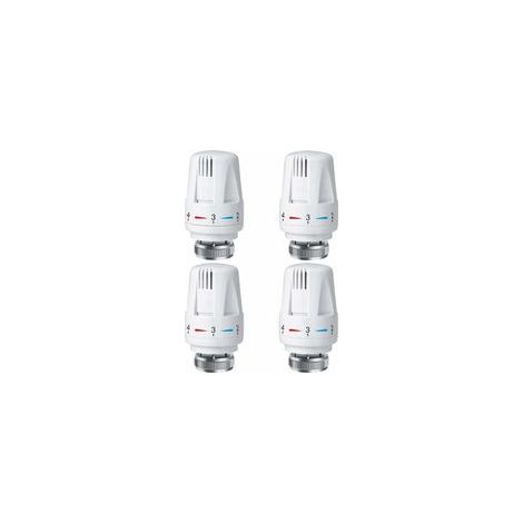 4 PCS Tête Thermostatique Radiateur, Tête Thermostat Radiateur TRV M30 x 1,5, Vanne Thermostatique Radiateur, Vannes de Radiateur de Radiateur pour Système de Chauffage pour Maison et Bureau (1/5)