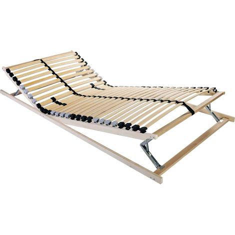 Bett-Lattenrost Braun 80 x 190 cm Massivholz Buche