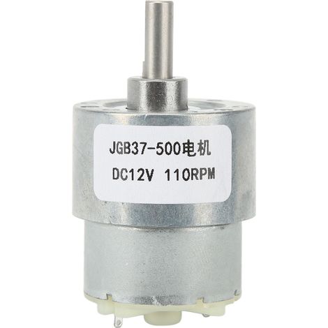 Moteur à engrenages DC 12V 110 tr/min auto-verrouillant à turbine et vis sans fin pour machines (1/5)