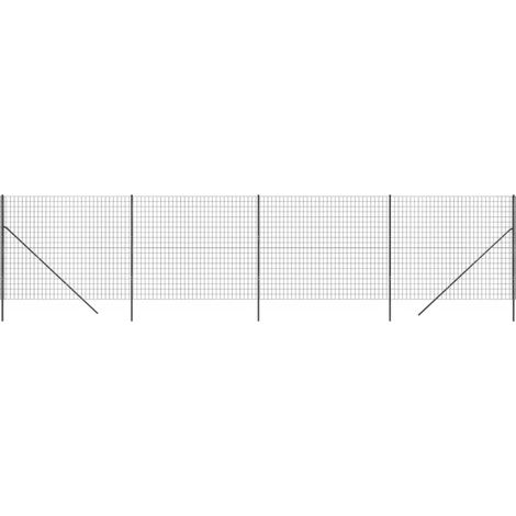 Maison Exclusive - Maschendrahtzaun Anthrazit 1,4x10 m Verzinkter