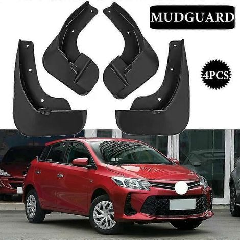 Bavettes de protection pour Toyota Vios 2019-2022 (avant et arrière) - Accessoires auto - Lot de 4 - Haute qualité (1/5)
