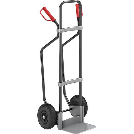 eurokraft pro, Diable avec semelles, noir, l x p bavette 280 x