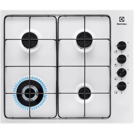 Piano cottura a gas da 60 cm con 4 fuochi - EGS6414W - Electrolux