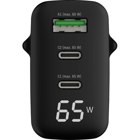 ANSMANN 3-Port USB Schnellladegerät, intelligente Ladesteuerung, bis zu 65 W (1/5)