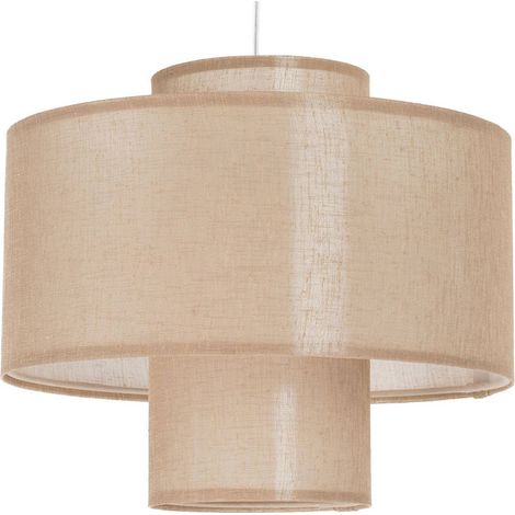 Suspension en jute et lin style naturel pour chambre enfant - Beige naturel jute et lin (1/5)