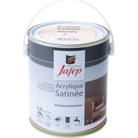 Pintura acrílica satinado vainilla Jafep 2,5 L (1/5)