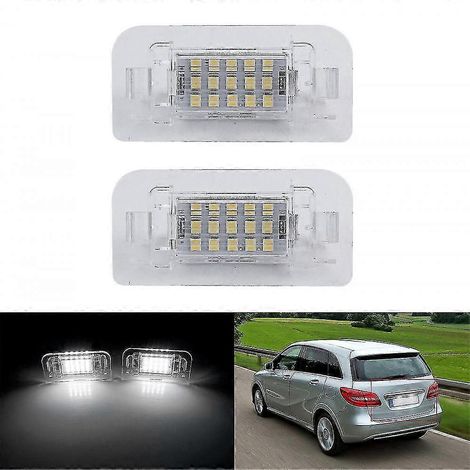 Lot de 2 éclairages LED pour plaque d'immatriculation Mercedes-Benz Classe B W246 W242 (CANBUS) (1/4)