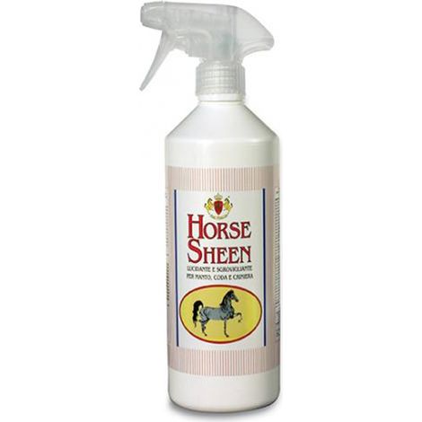 Flasche 1 Liter: HORSE SHEEN Polier- und Entfilzungslotion für Fell, Schweif und Mähne