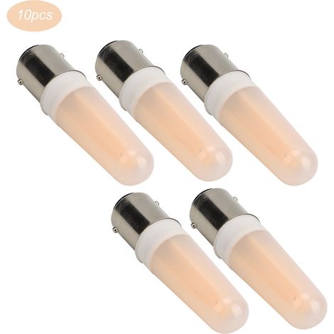 10 Ampoules B15 3W Blanc Chaud pour Lustre et Plafonnier, Accessoires Éclairage Maison AC110V (1/5)