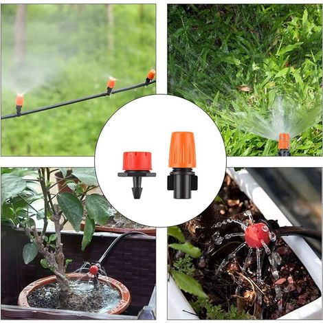 Système d'irrigation automatique pour le jardin 164FT 200 Pack Drip Irrigation Kits 0.64cm Blank Piping Drip Irrigation Kits Automatic Irrigation Equipment For Gardens, Patios, Greenhouses, Flower Bed (1/4)