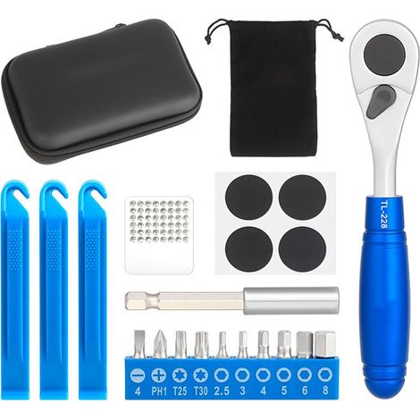 De Clés À Cliquet Outil Multifonction Précis En Métal Kit De Maintenance Haute Précision Pour Passionnés En Intérieur Et Extérieur Pour Entretien Et Réparation (1/5)