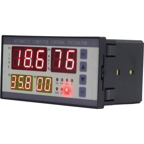 Automatischer Brutapparat-Controller mit Eierwendefunktion, Temperatur- und Feuchtigkeitsregelung, RH-Thermostat, Wechselstrom 160–240 V (1/5)