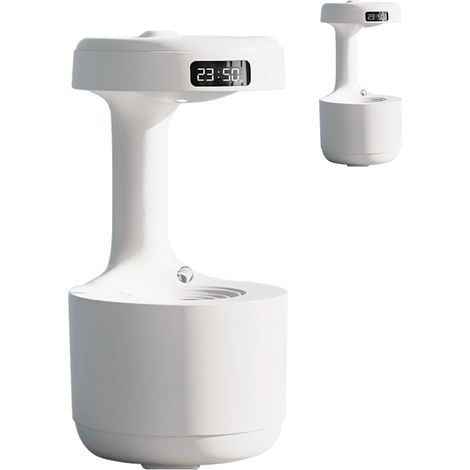 Humidificateur à brume fraîche multifonction intelligent et silencieux, haute capacité, à contre-courant, blanc, pour bureau et chambre. (1/5)