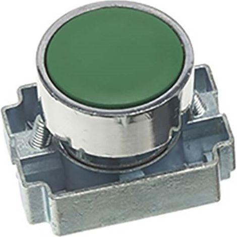 Tête de bouton-poussoir RS PRO Vert, Momentané, Ø découpe 22mm ( Prix pour 1 )