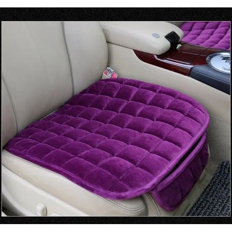 Housse de siège de voiture hiver coussin de siège chaud anti-dérapant universel siège de chaise avant coussin respirant pour véhicule Auto protecteur de siège de voiture violet