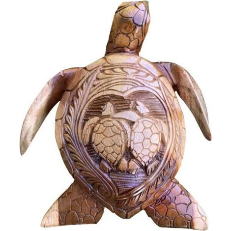 Ornements d'artisanat en résine de tortue de mer hawaïenne-W194 (1/4)