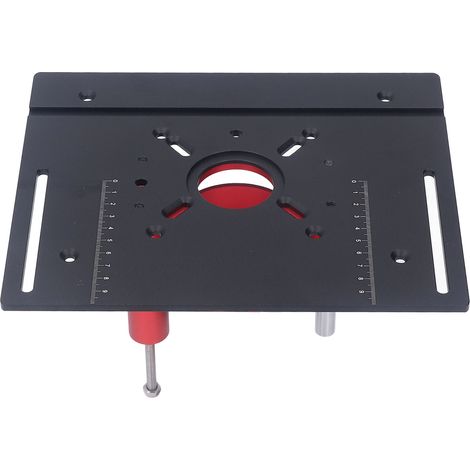 Système de levage manuel pour défonceuse, kit de plateforme élévatrice, plaque de base pour table de défonceuse, noir (1/5)