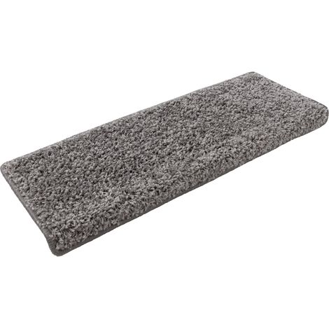 Shaggy-Stufenmatte Barcelona Grau 375 Rechteckig 23,5 x 65 cm (1/5)
