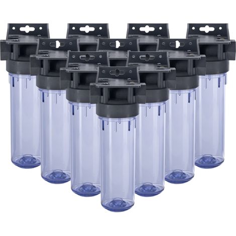 Pack de 10 Porte Filtre 2 pièces avec clés et équerres (1/5)
