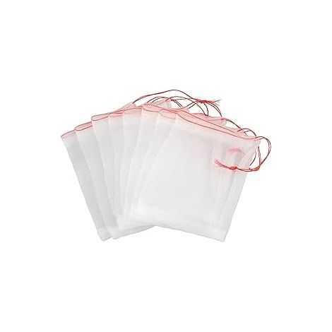 20 Pièces Sac d'insectes de fruits,Sac de Protection de Fruits de Raisins, Sac en Organza des Fruits Réutilisables Sacs en Maille Filet avec Cordon de Serrage Sacs de Rangement pour Fruits Légumes (40