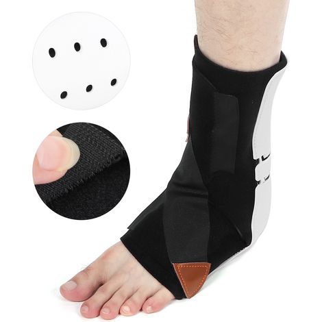 Attelle de cheville ajustable pour soutien et stabilisation - Correction de l'affaissement du pied - Taille M gauche - Confort respirant (1/5)