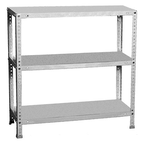 Simonrack Étagère en métal argenté 3 niveaux 225 kg (1/5)