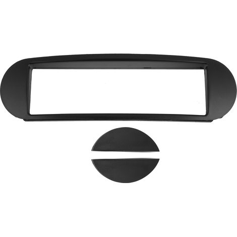 Kit de garniture de console centrale 1Din pour autoradio CD MP3 DVD, cadre stéréo de voiture, panneau noir, finition intérieure (1/5)