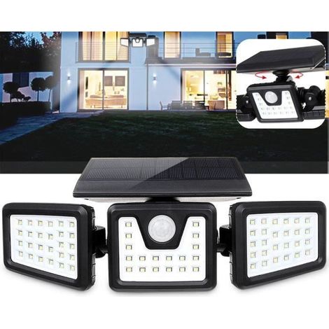 Applique Murale Solaire 70 LED NEUFU - Étanche et Durable - 3 Modes d\'Éclairage (1/4)