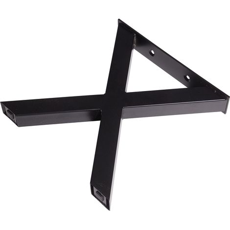 Dieda Bankgestell X-Form schwarz Maße (L x B x H)  420 x 400 x 70 mm Tischbeine