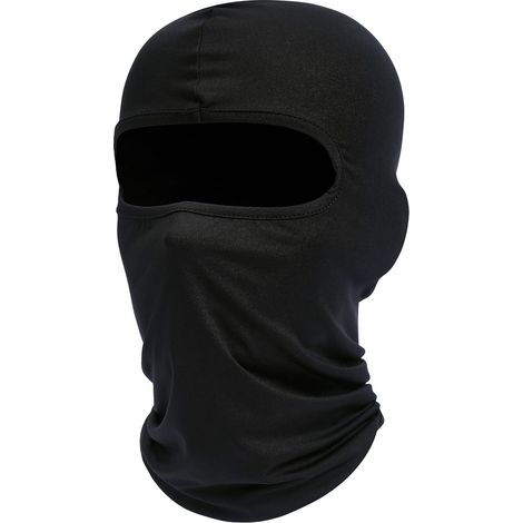 Balaclava masque de ski protection UV moto écharpe été tour de cou hommes et femmes noir