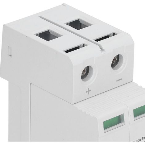 Parafoudre CC 10-20 kA, boîtier en polycarbonate ignifugé, dispositif de protection contre les surtensions bipolaire pour l'industrie, 1000 V (1/5)