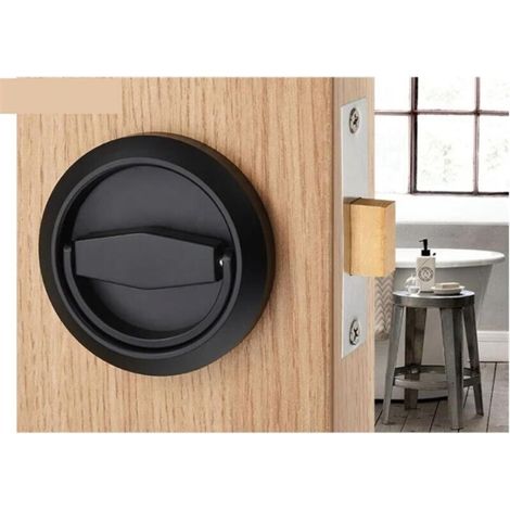 Maniglia da esterno a incasso in acciaio inox, senza chiave, Home Hardware, 1 pezzo, nera